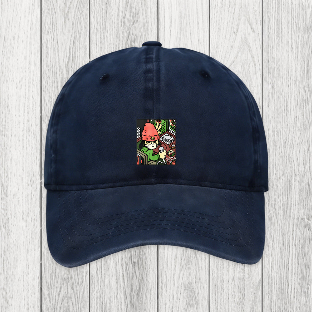 Tokyosol Rapper Cat Washed Cap