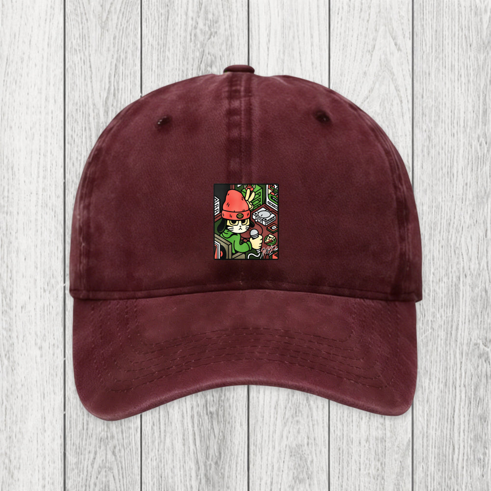 Tokyosol Rapper Cat Washed Cap