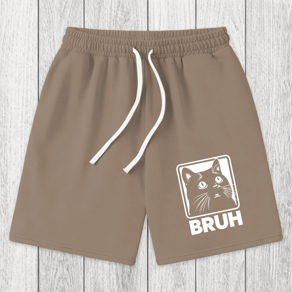 Tokyosol BRUH Cat Washed Shorts