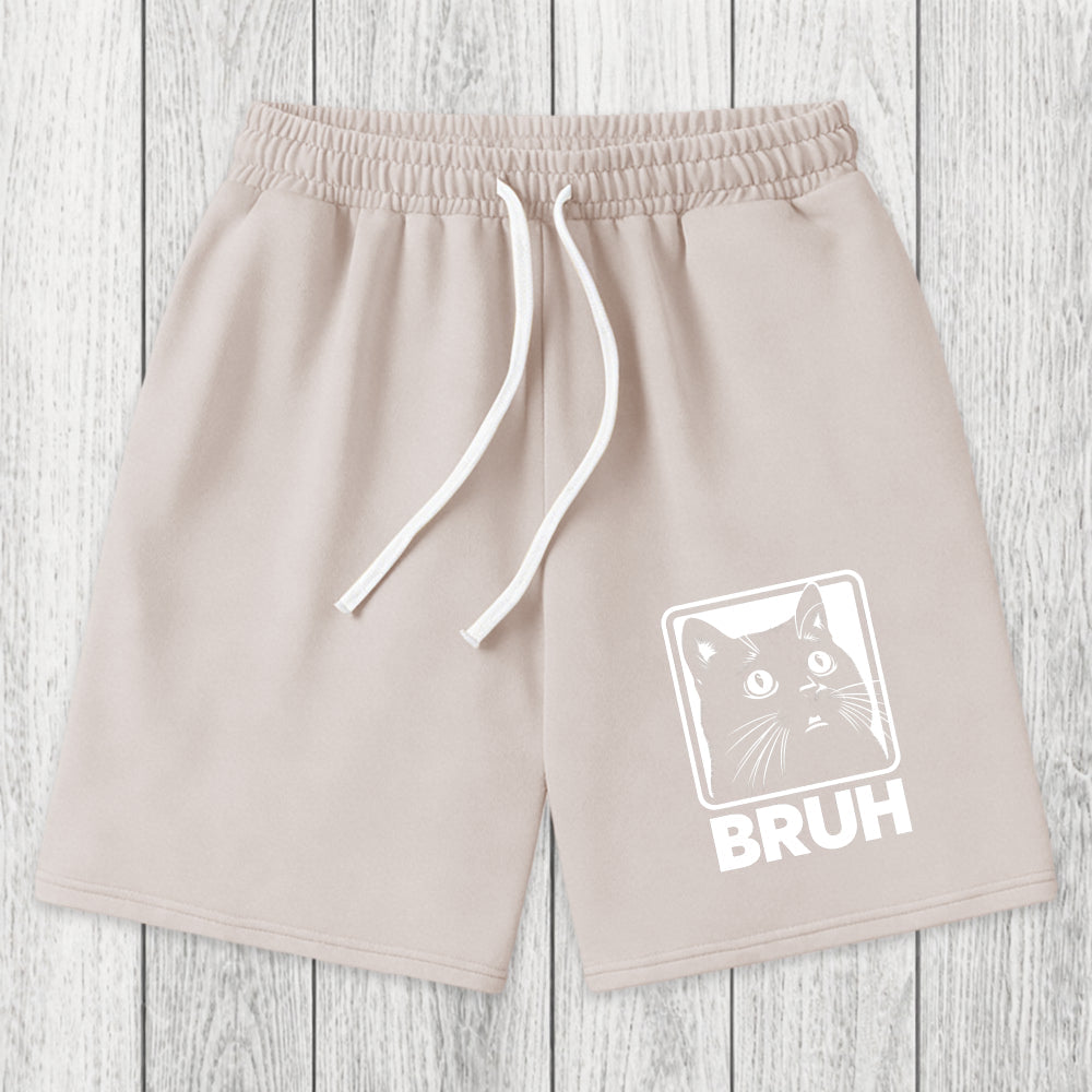 Tokyosol BRUH Cat Washed Shorts