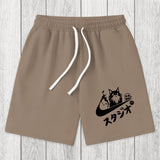 Tokyosol Black Cat Vintage Washed Shorts
