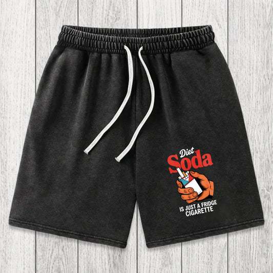 Tokyosol Diet Soda Is Just A Fridge Cigarette Funny Washed Shorts