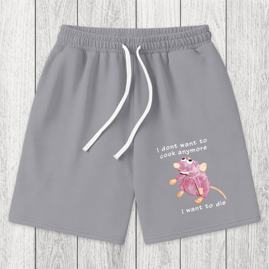 Tokyosol I Don't Want To Cook Anymore Washed Shorts