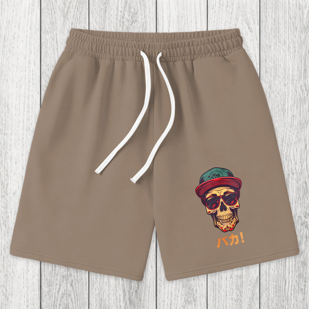 Tokyosol Fashion Skull Japanese Washed Shorts
