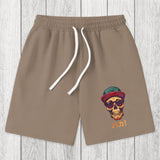 Tokyosol Fashion Skull Japanese Washed Shorts