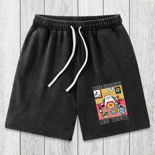 Tokyosol More Spaghetti Less Upsetti Washed Shorts