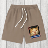 Tokyosol Pink Diphenhydramine Meme Cat Washed Shorts