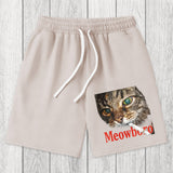 Tokyosol Funny Smoking Cat Meme Washed Shorts
