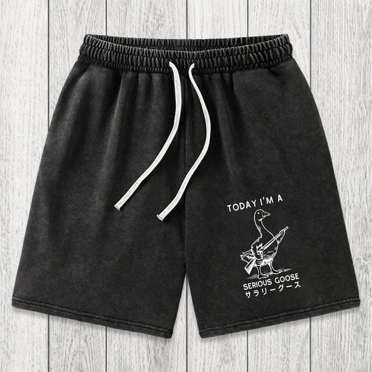 Tokyosol Serious Stupid Goose Washed Shorts