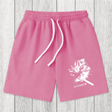 Tokyosol Retro Cat Smoking Washed Shorts
