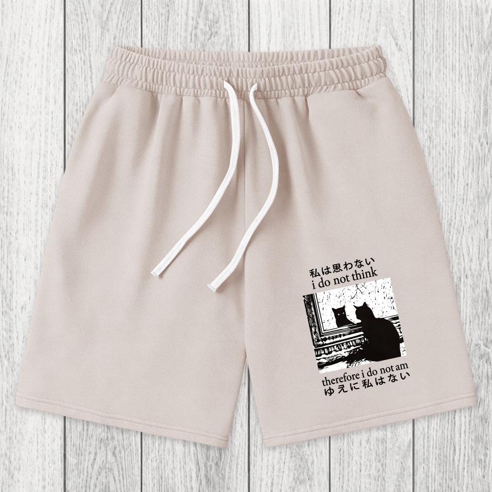 Tokyosol Thinking Cat Washed Shorts