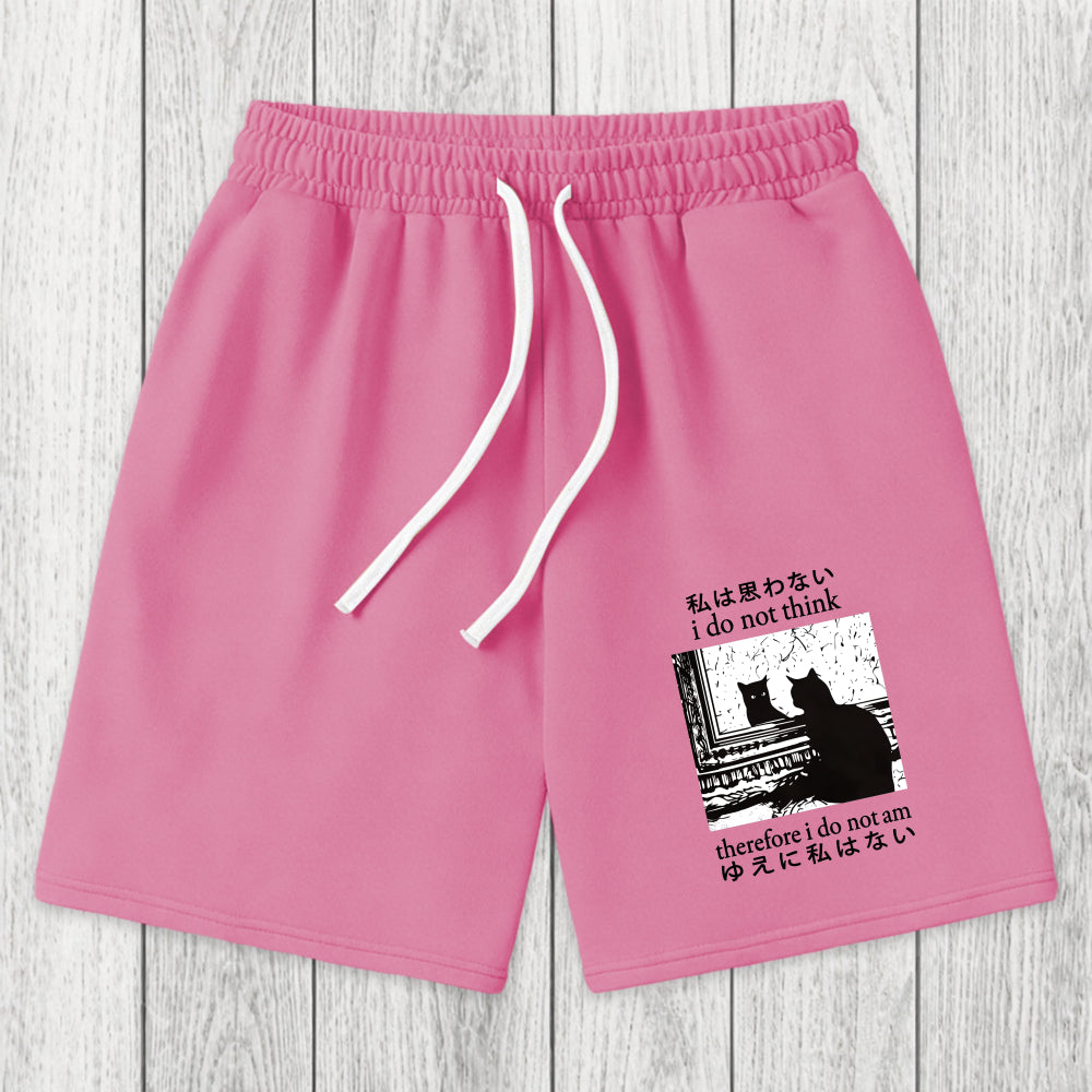 Tokyosol Thinking Cat Washed Shorts