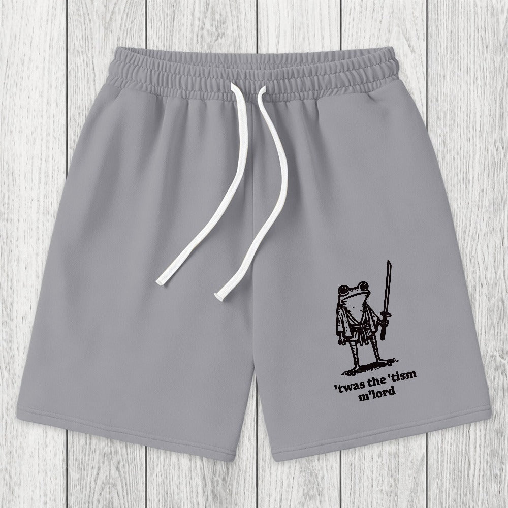 Tokyosol Focused Samurai Frog Washed Shorts