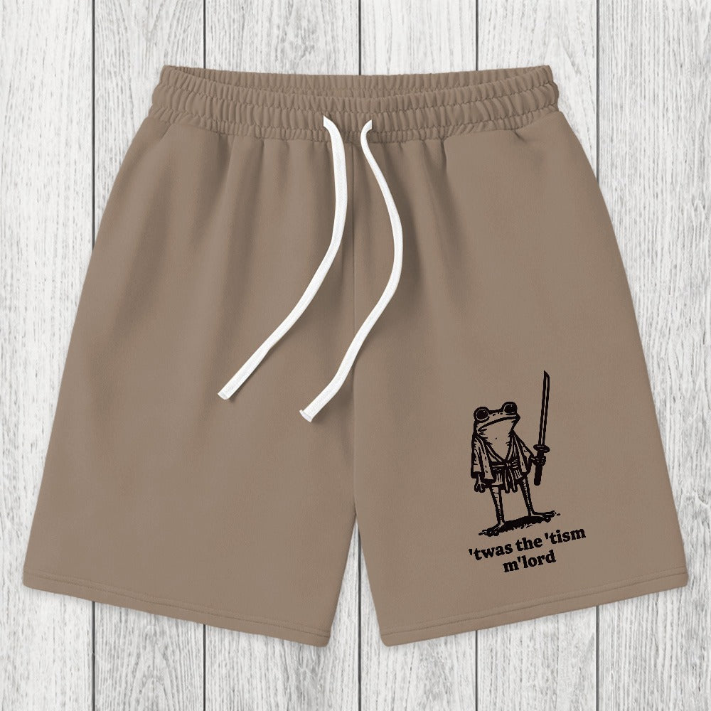 Tokyosol Focused Samurai Frog Washed Shorts