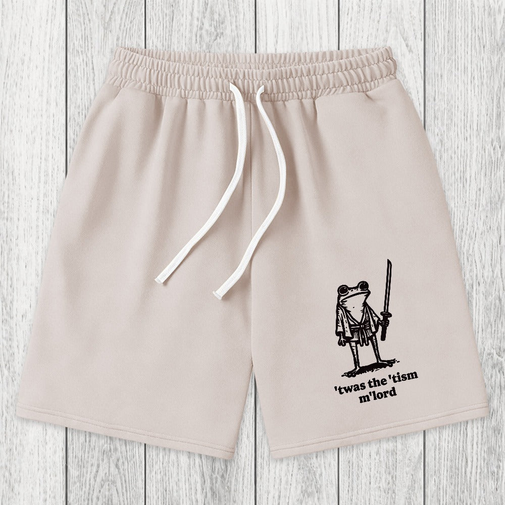 Tokyosol Focused Samurai Frog Washed Shorts