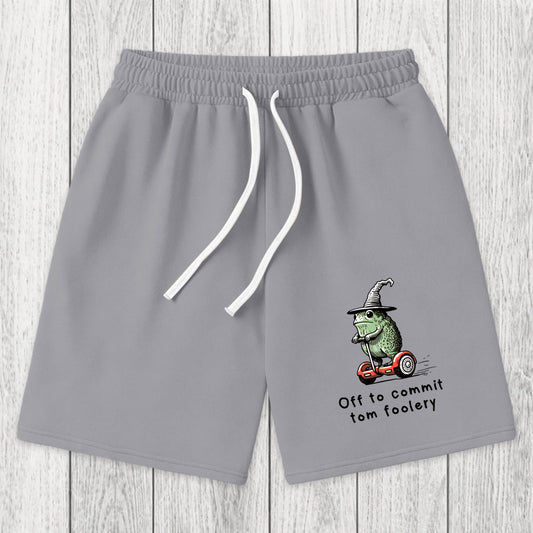 Tokyosol Frog Riding A Balance Scooter Washed Shorts