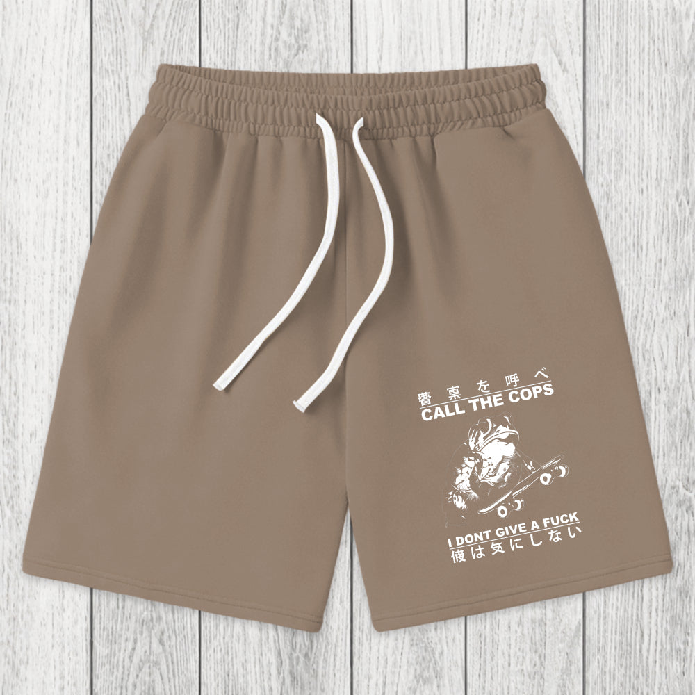 Tokyosol I Don't Care Washed Shorts