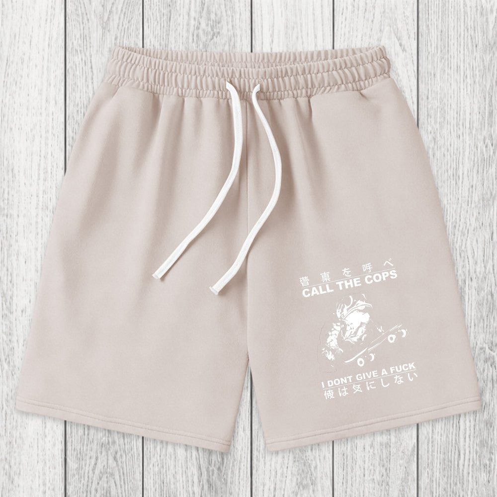 Tokyosol I Don't Care Washed Shorts
