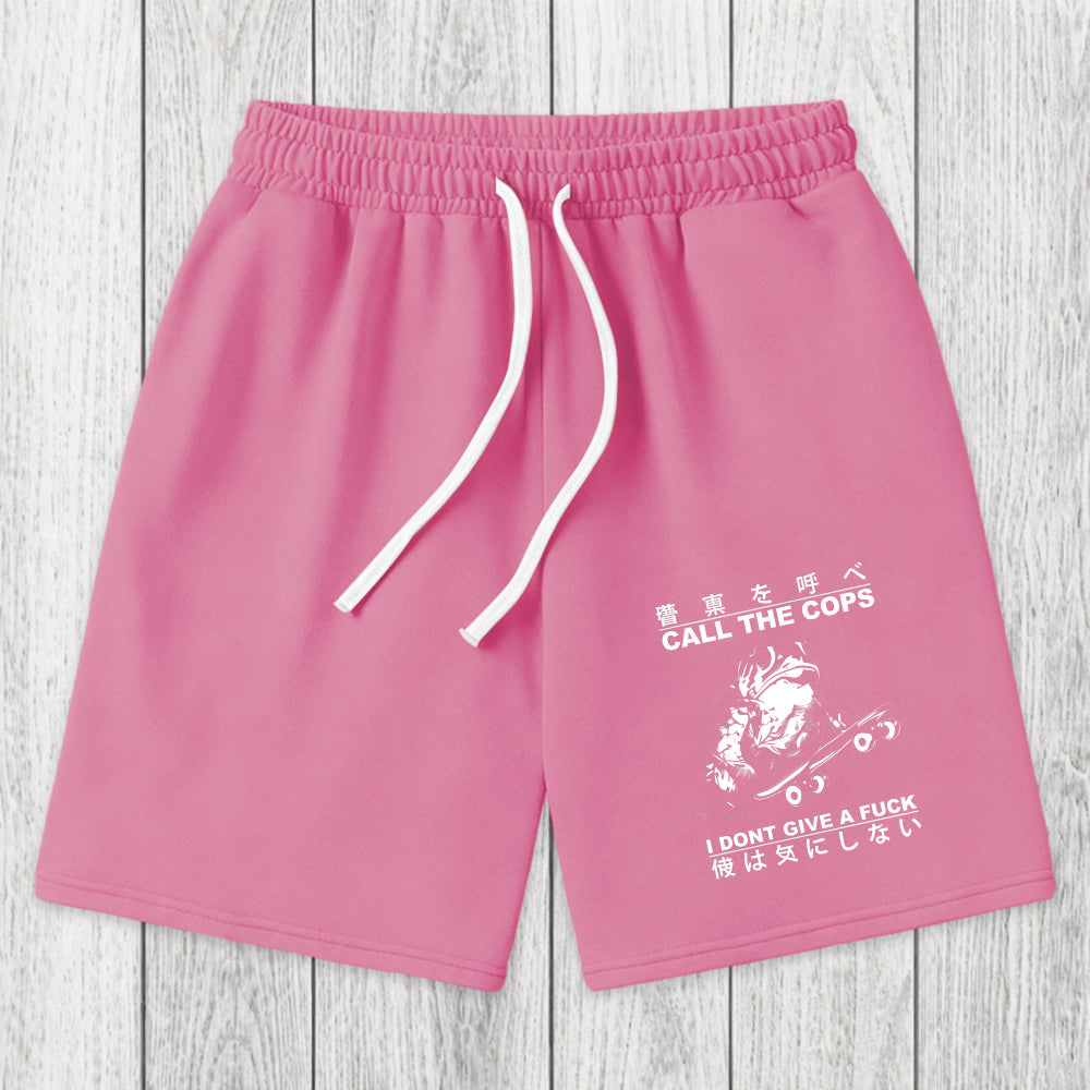 Tokyosol I Don't Care Washed Shorts