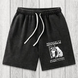 Tokyosol Raccoon Not Studied Washed Shorts