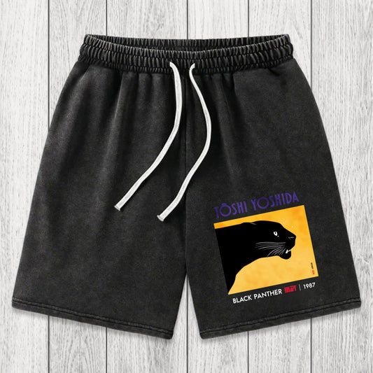 Tokyosol Black Panther Washed Shorts
