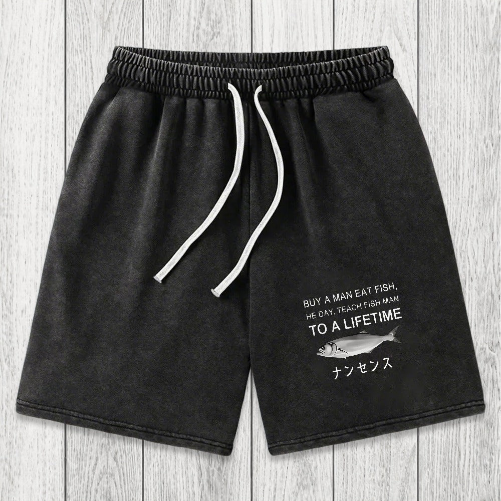 Tokyosol Funny To A Lifetime Washed Shorts