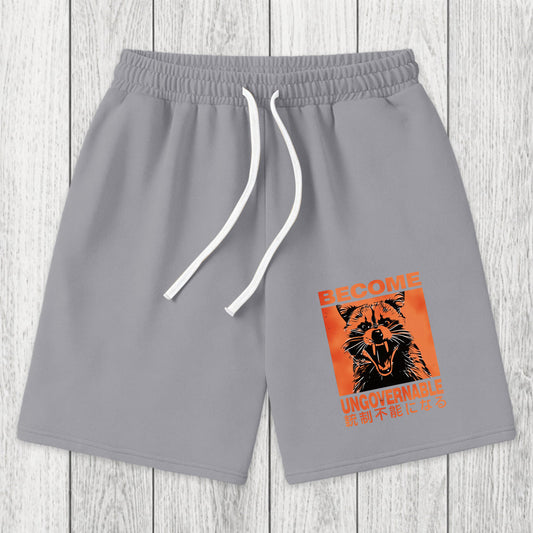 Tokyosol Ungovernable Raccoon Washed Shorts
