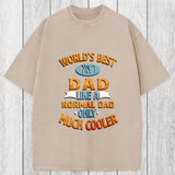 Tokyosol Worlds Best No 1 Dad Washed T-Shirt