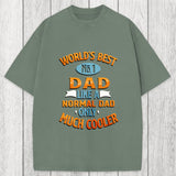 Tokyosol Worlds Best No 1 Dad Washed T-Shirt