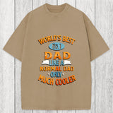 Tokyosol Worlds Best No 1 Dad Washed T-Shirt