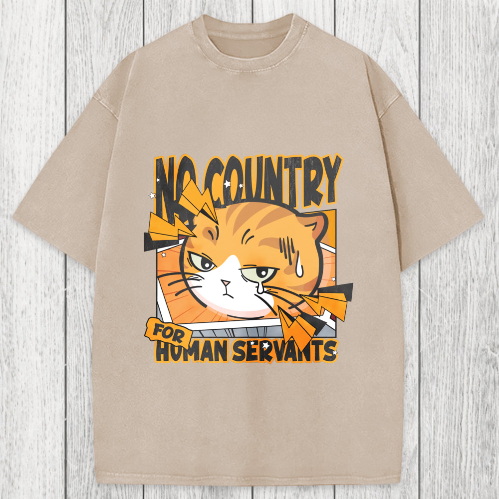 Tokyosol No Country For Human Servants Washed T-Shirt