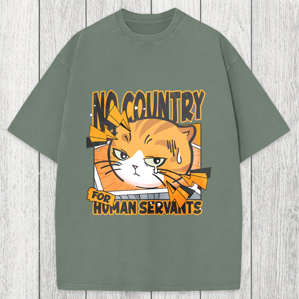 Tokyosol No Country For Human Servants Washed T-Shirt