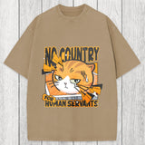 Tokyosol No Country For Human Servants Washed T-Shirt