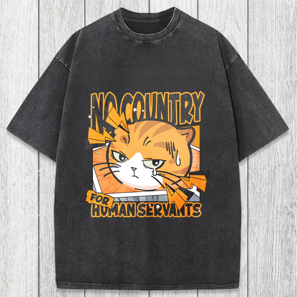 Tokyosol No Country For Human Servants Washed T-Shirt