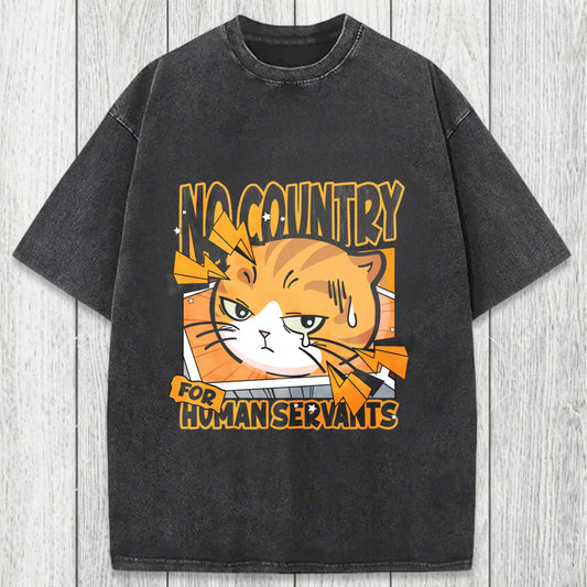 Tokyosol No Country For Human Servants Washed T-Shirt