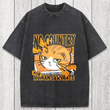 Tokyosol No Country For Human Servants Washed T-Shirt