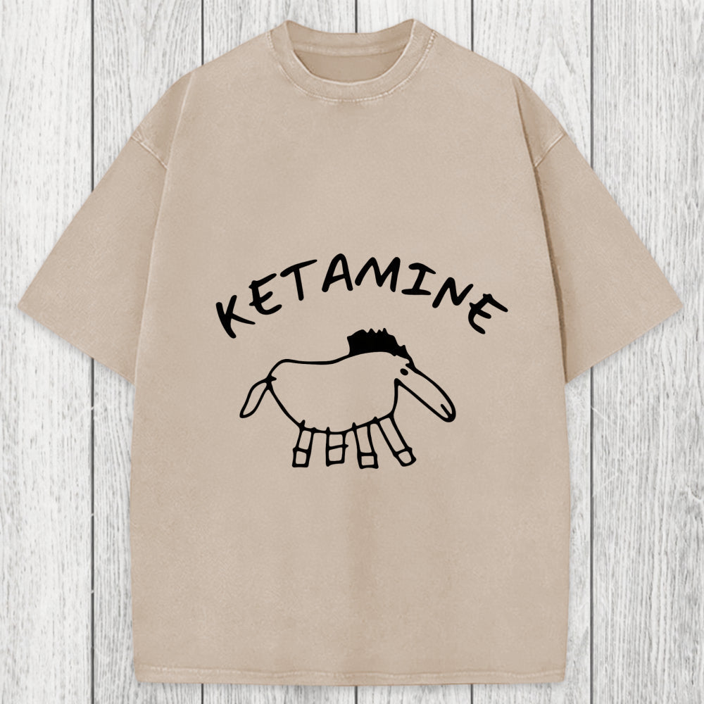 Tokyosol Ketamine Child Drawing Washed T-Shirt