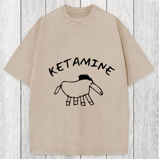 Tokyosol Ketamine Child Drawing Washed T-Shirt