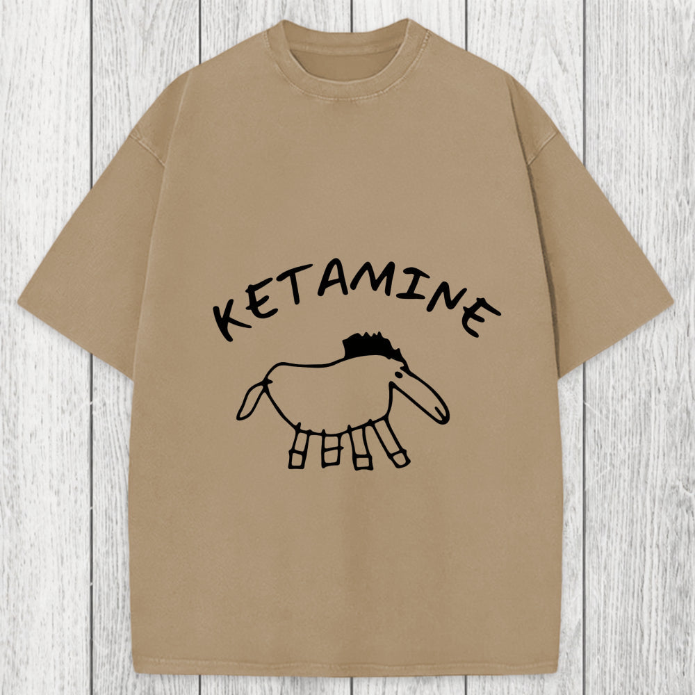 Tokyosol Ketamine Child Drawing Washed T-Shirt