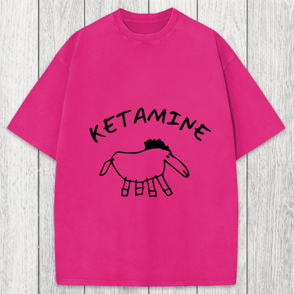 Tokyosol Ketamine Child Drawing Washed T-Shirt