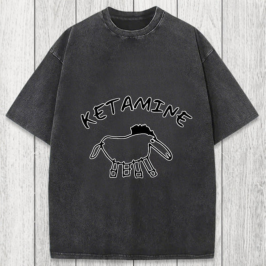 Tokyosol Ketamine Child Drawing Washed T-Shirt