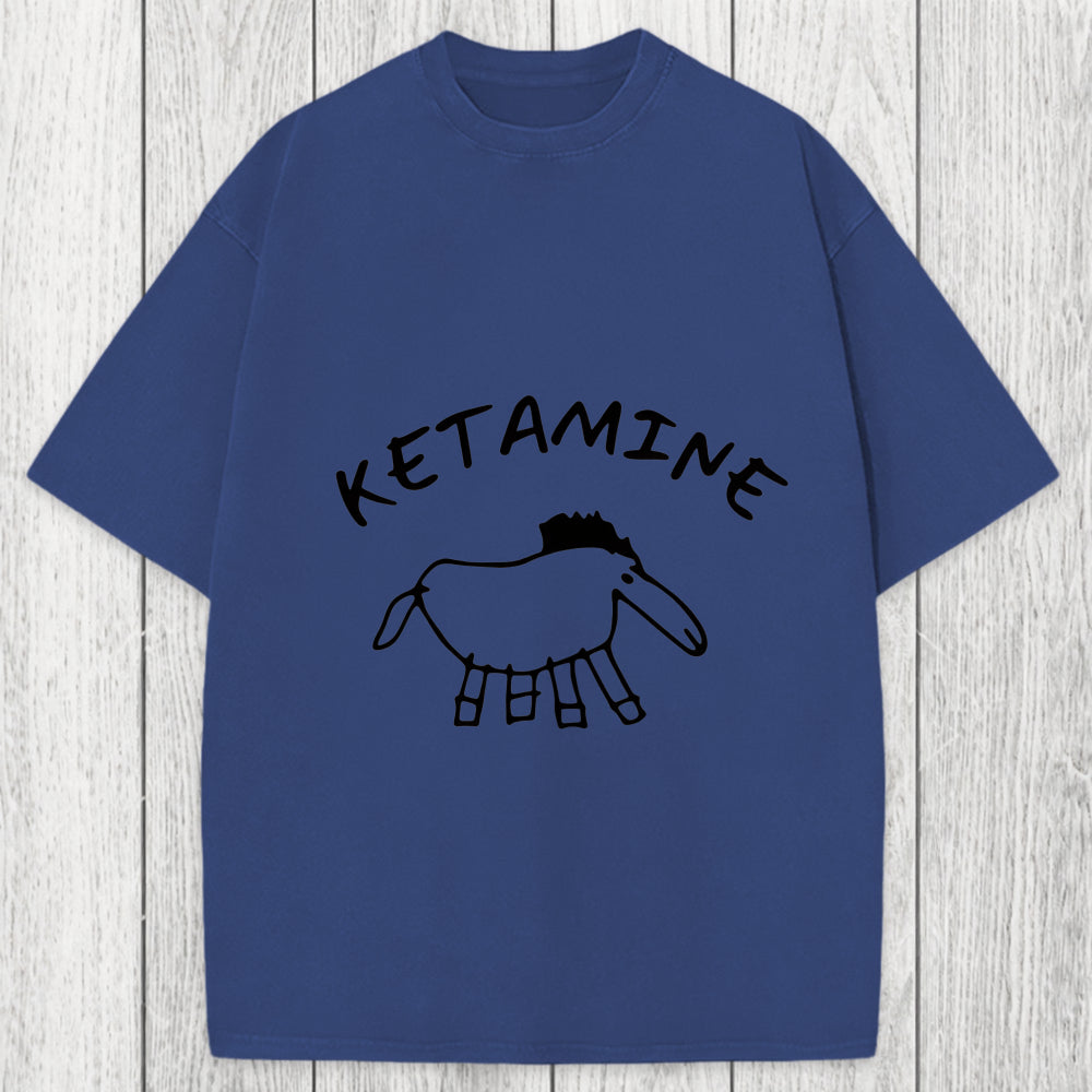 Tokyosol Ketamine Child Drawing Washed T-Shirt