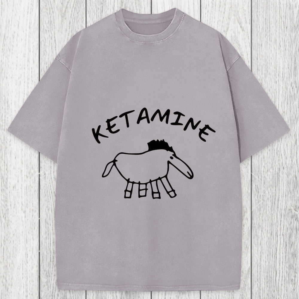 Tokyosol Ketamine Child Drawing Washed T-Shirt