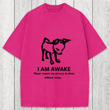 Tokyosol Silly Dog Privacy Meme Washed T-Shirt