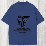 Tokyosol Silly Dog Privacy Meme Washed T-Shirt