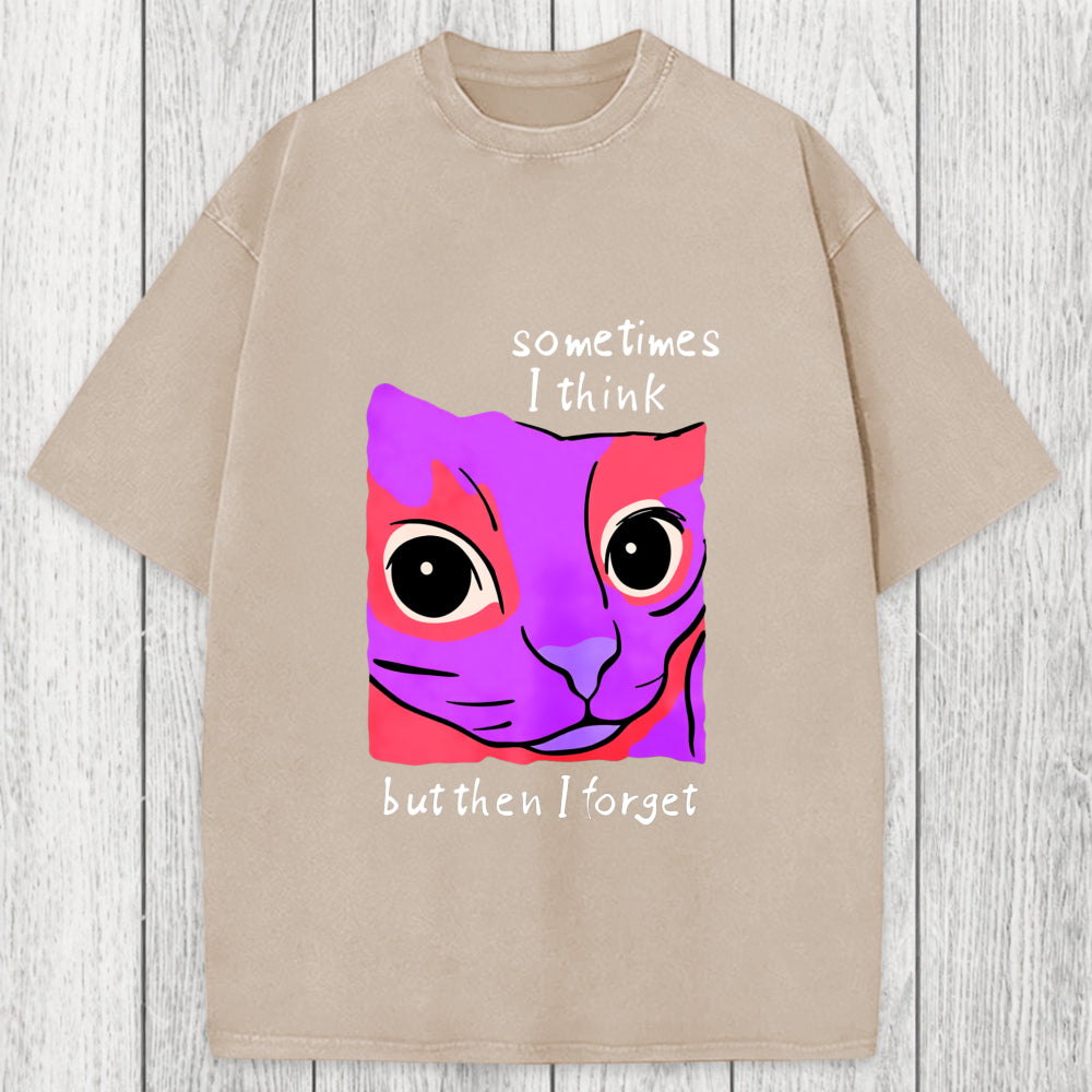 Tokyosol Geometric Style Leopard Washed T-Shirt