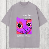 Tokyosol Geometric Style Leopard Washed T-Shirt