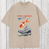 Tokyosol Tokyo Aquarium Koi Fish Washed T-Shirt