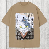 Tokyosol Japanese Vintage Cat Washed T-Shirt