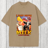 Tokyosol I Can't Drink Milk It Makes My Tummy Hurt Washed T-Shirt